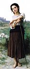 William Bouguereau Young Shepherdess Standing